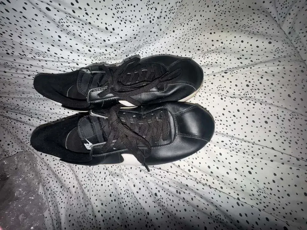 Nike Cortez Basic Leather Black and White Men's Sneakers Style 819719-012